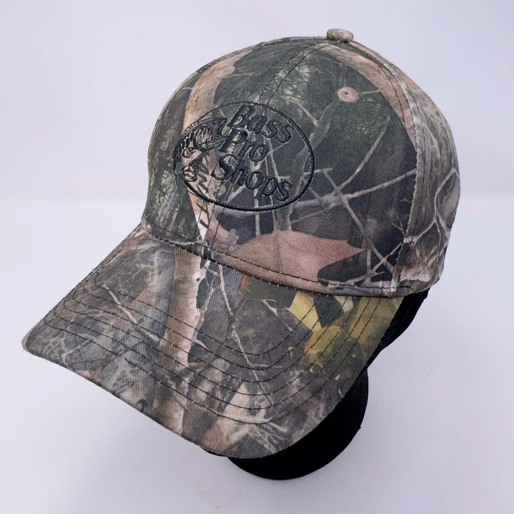 Bass Pro Shops Camo Green Tonal Logo Snap-Back Cap TrueTimber Mens OSFA